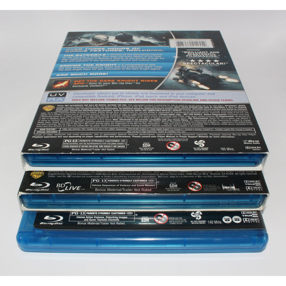 Batman Begins, Dark Knight, Dark Knight Rises Trilogy (Blu-ray) Lot of 3 - Picture 5 of 16